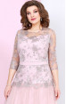 Mira Fashion 4903 - ошатне білоруське плаття в кольорі пудра