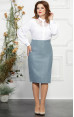 Mira Fashion 4823 - білоруський діловий костюм-трійка з жилетом