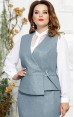 Mira Fashion 4823 - білоруський діловий костюм-трійка з жилетом